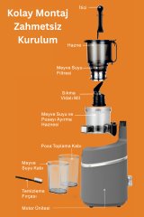 Slow Juicer Yavaş Sıkım Katı Meyve Sıkacağı Sorbe ve dondurma