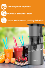 Slow Juicer Yavaş Sıkım Katı Meyve Sıkacağı Sorbe ve dondurma