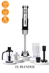 EL BLENDER Seti INOX Doğrayıcı Kahve Ve Baharat Öğütücü Patates ezici 1500 WATT