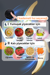 Instantchopper 1000 PRO – 2.3 L Cam ve Çelik Hazneli Et Kıyma & Sebze Rondo Doğrayıcı + Ekstra 1.2 L Hazne