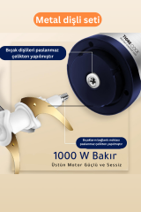 Instantchopper 1000 PRO – 2.3 L Cam ve Çelik Hazneli Et Kıyma & Sebze Rondo Doğrayıcı + Ekstra 1.2 L Hazne